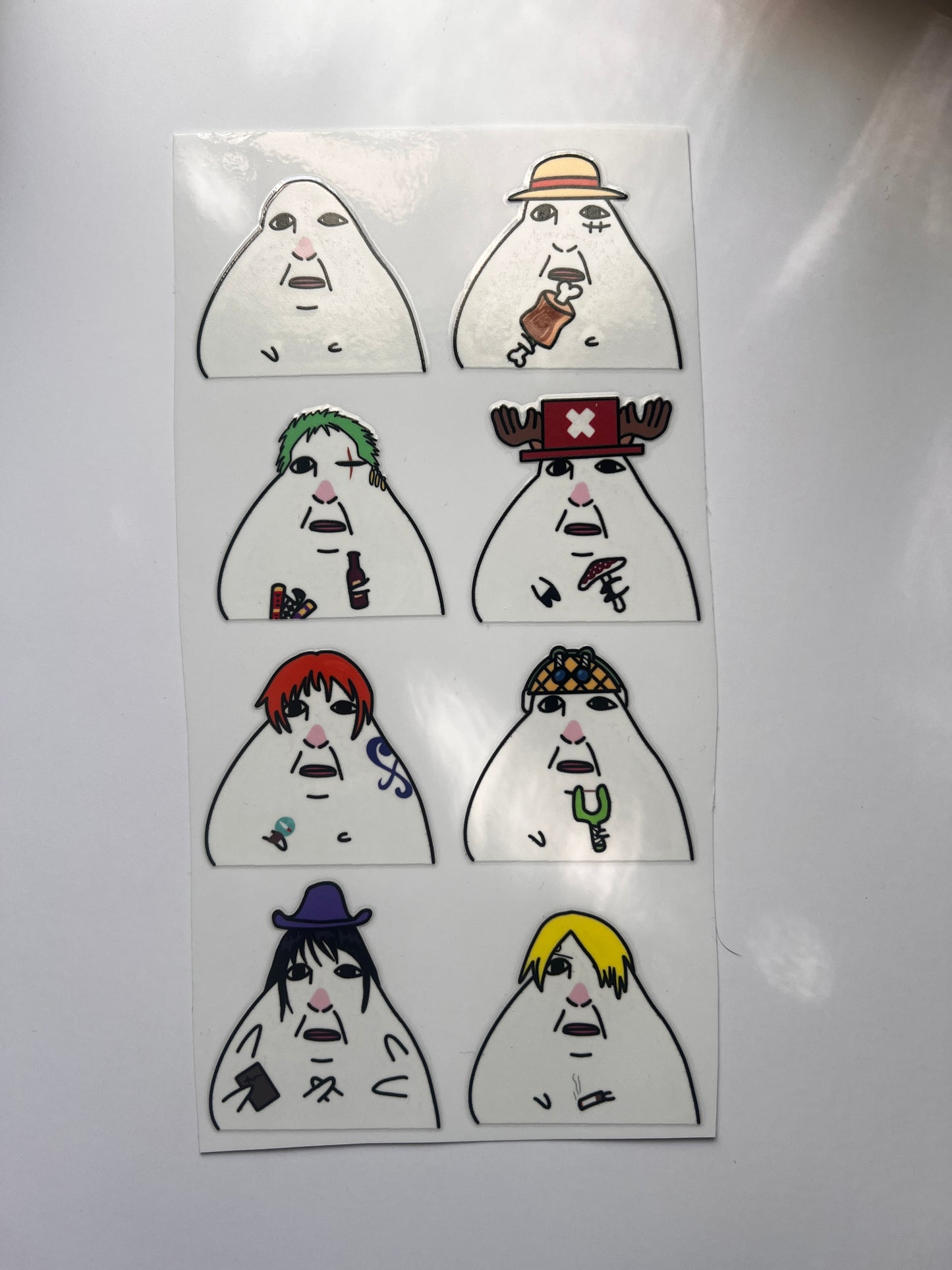 Straw hat sticker sheet