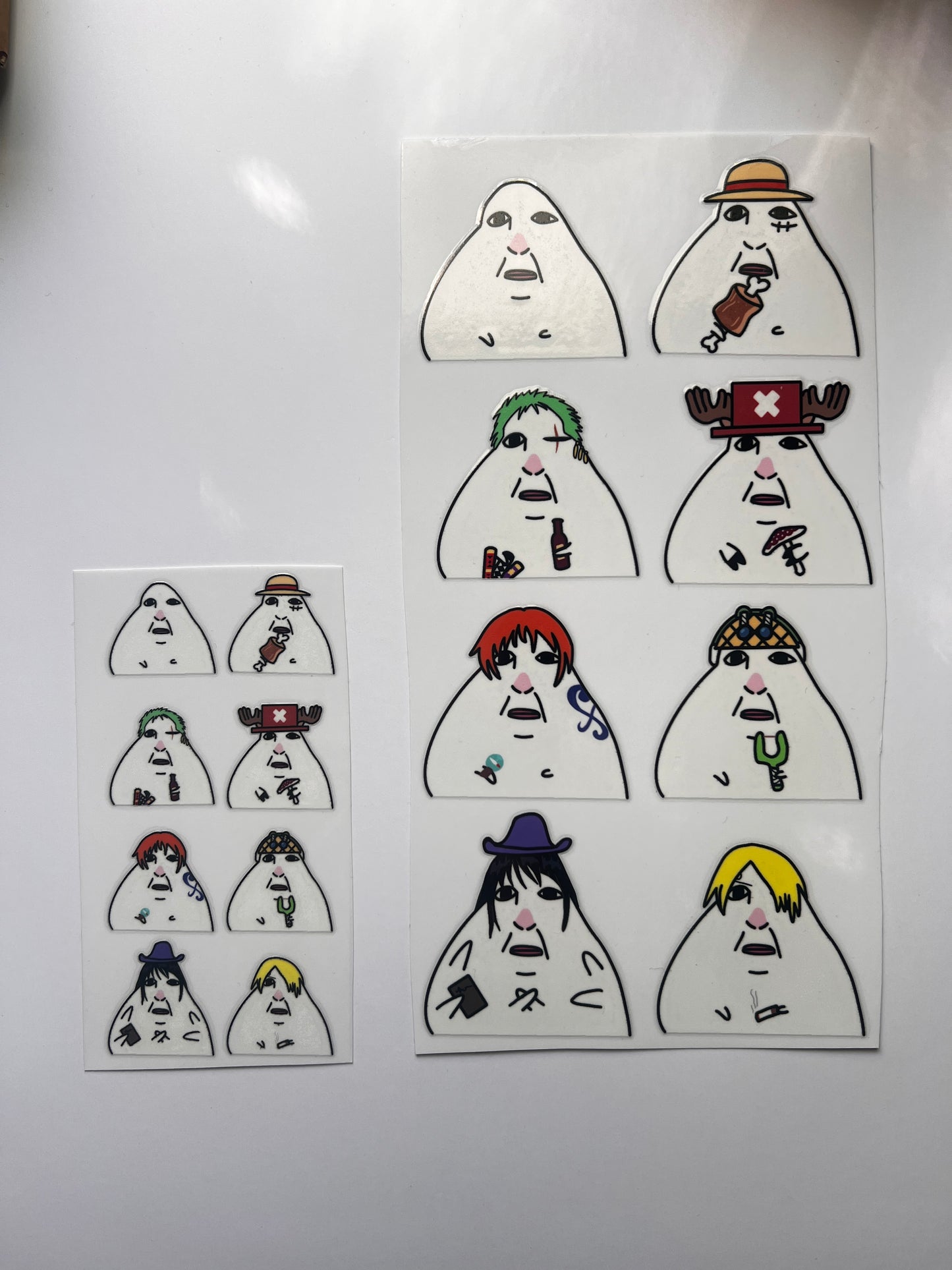 Straw hat sticker sheet